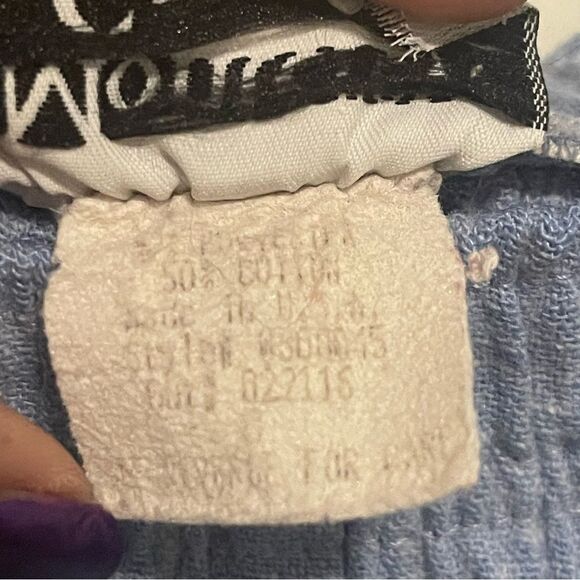 Vintage Monterey Canyon Light Blue Pull on Shorts Size 8 Cotton Blend High Waist - Picture 6 of 6